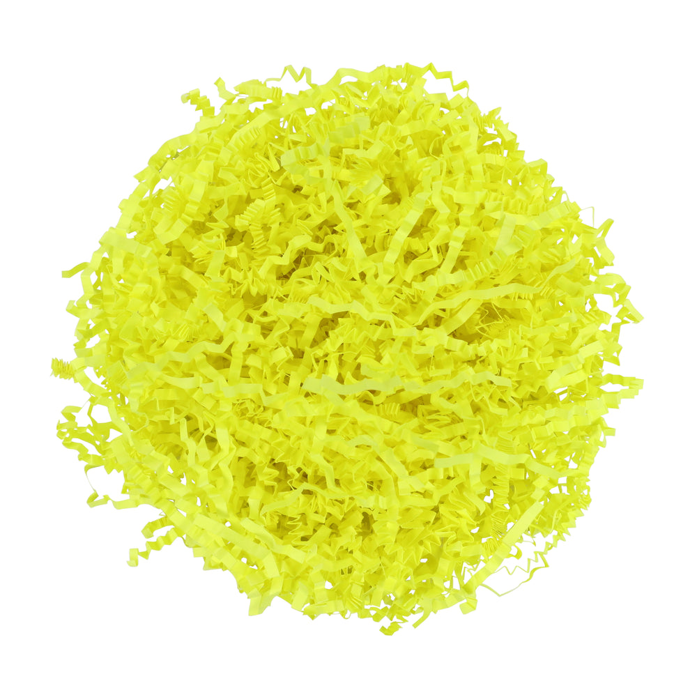 Crinkle Paper Shreds - Neon Yellow - 5kg - FREE DELIVERY