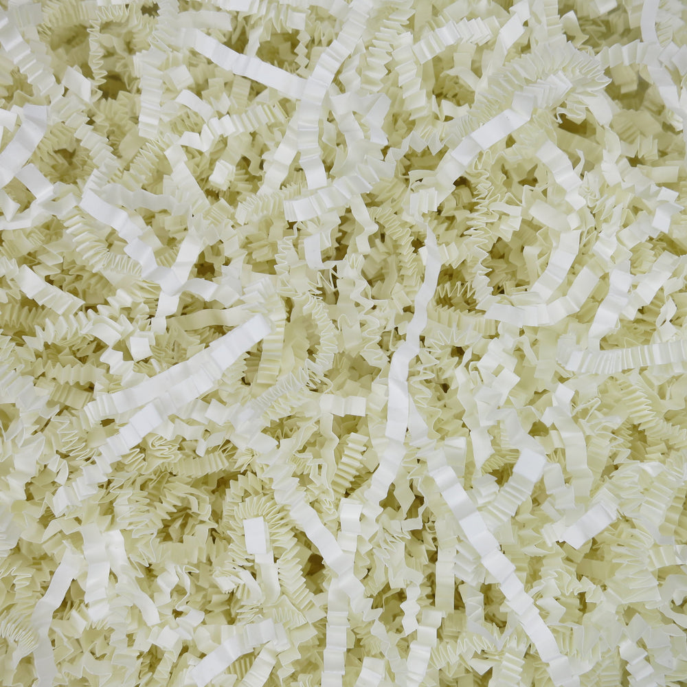 Crinkle Paper Shreds - Vanilla Cream - 1kg, 2kg - FREE DELIVERY